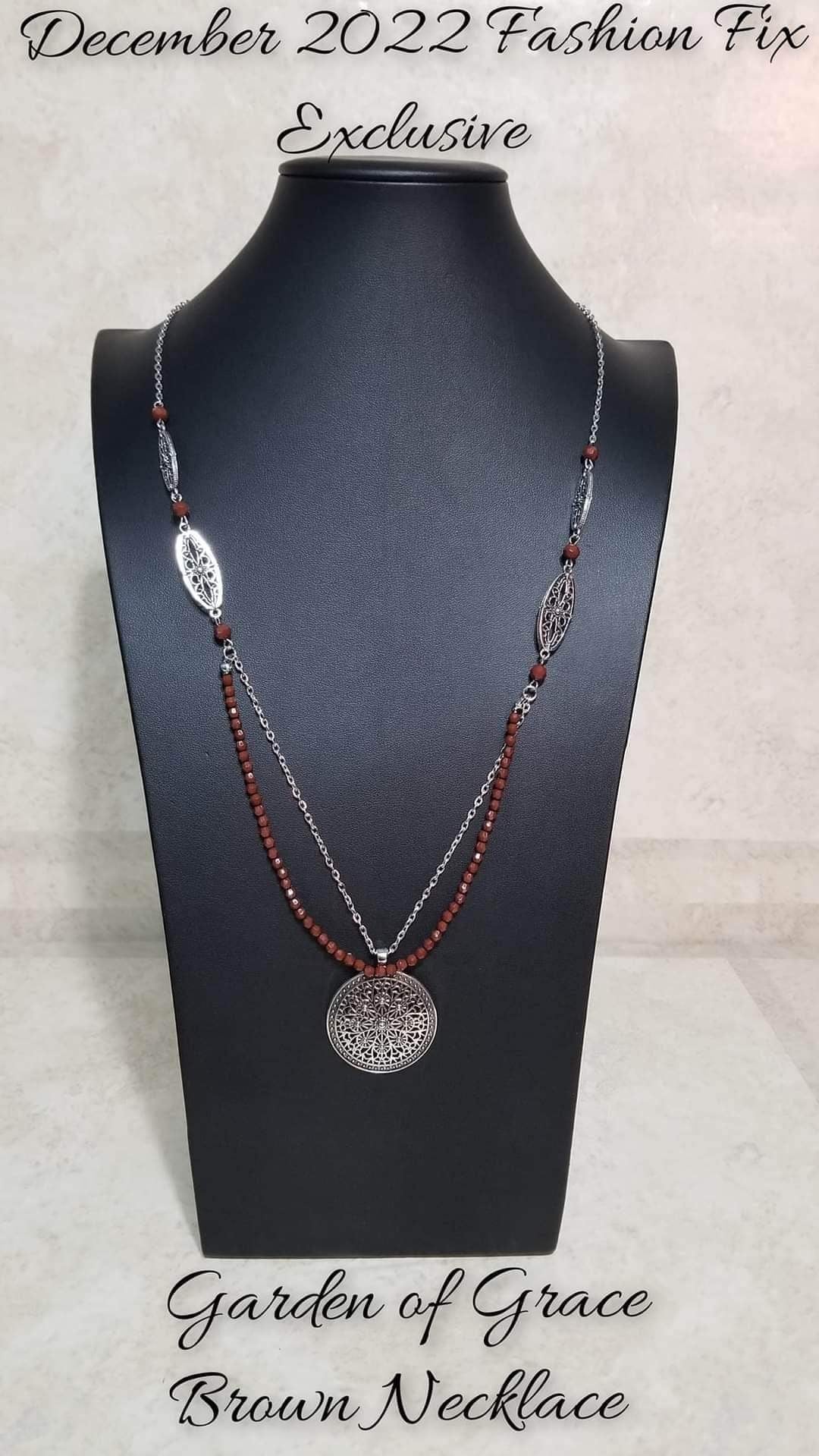 Garden of Grace Brown Necklace