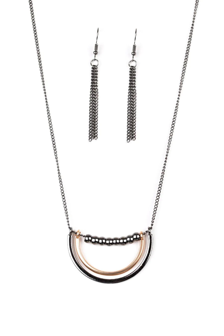 Artificial Arches - Black Necklace