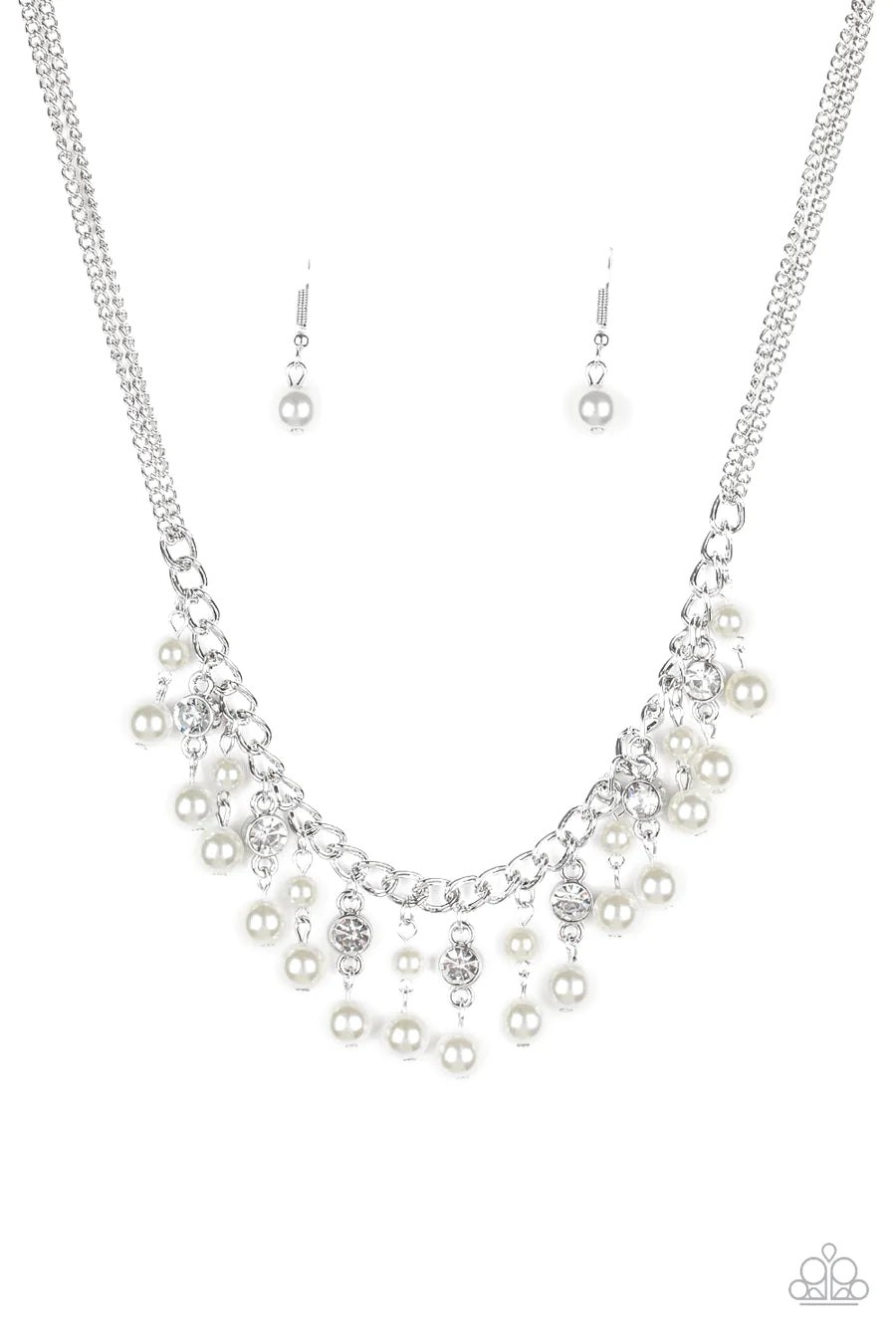 Regal Refinement - White Necklace