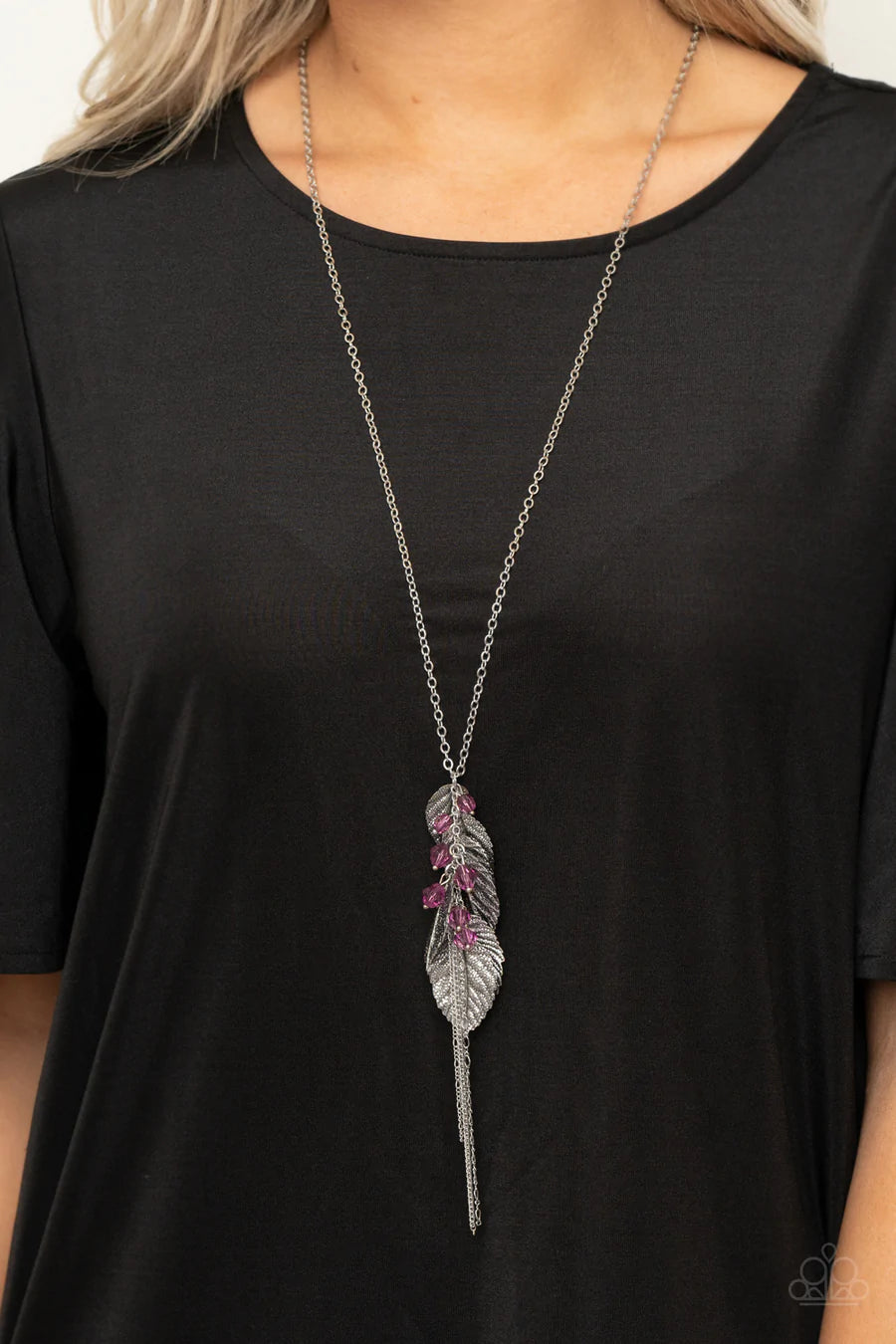 I Be-Leaf Purple Necklace