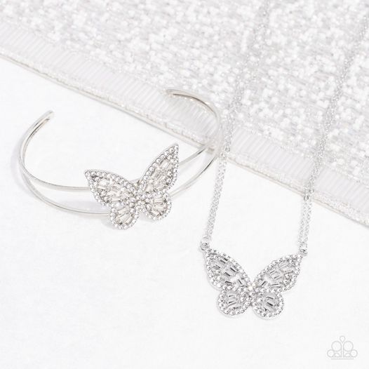 Baroque Butterfly - White