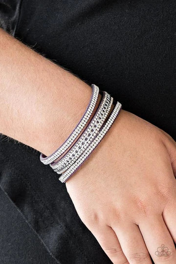 Rollin' In Rhinestones (Urban Bracelet) - Black